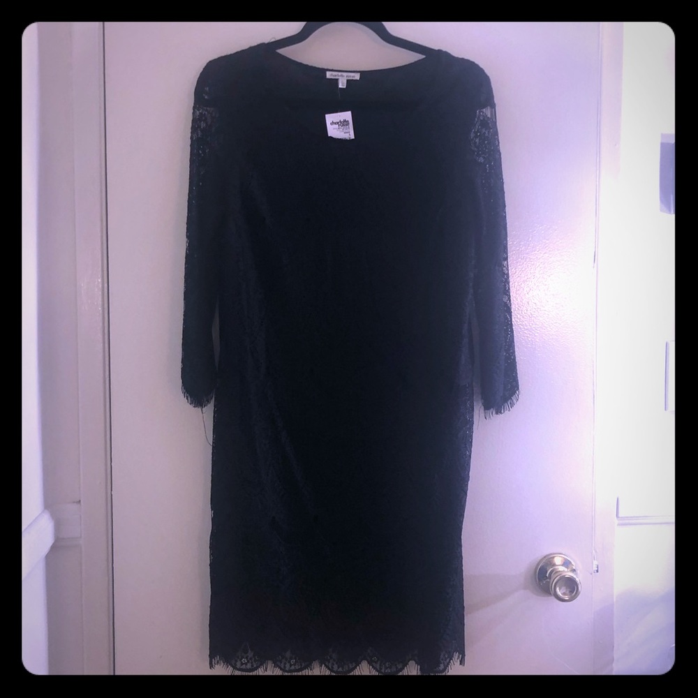 Black Lace Midi dress